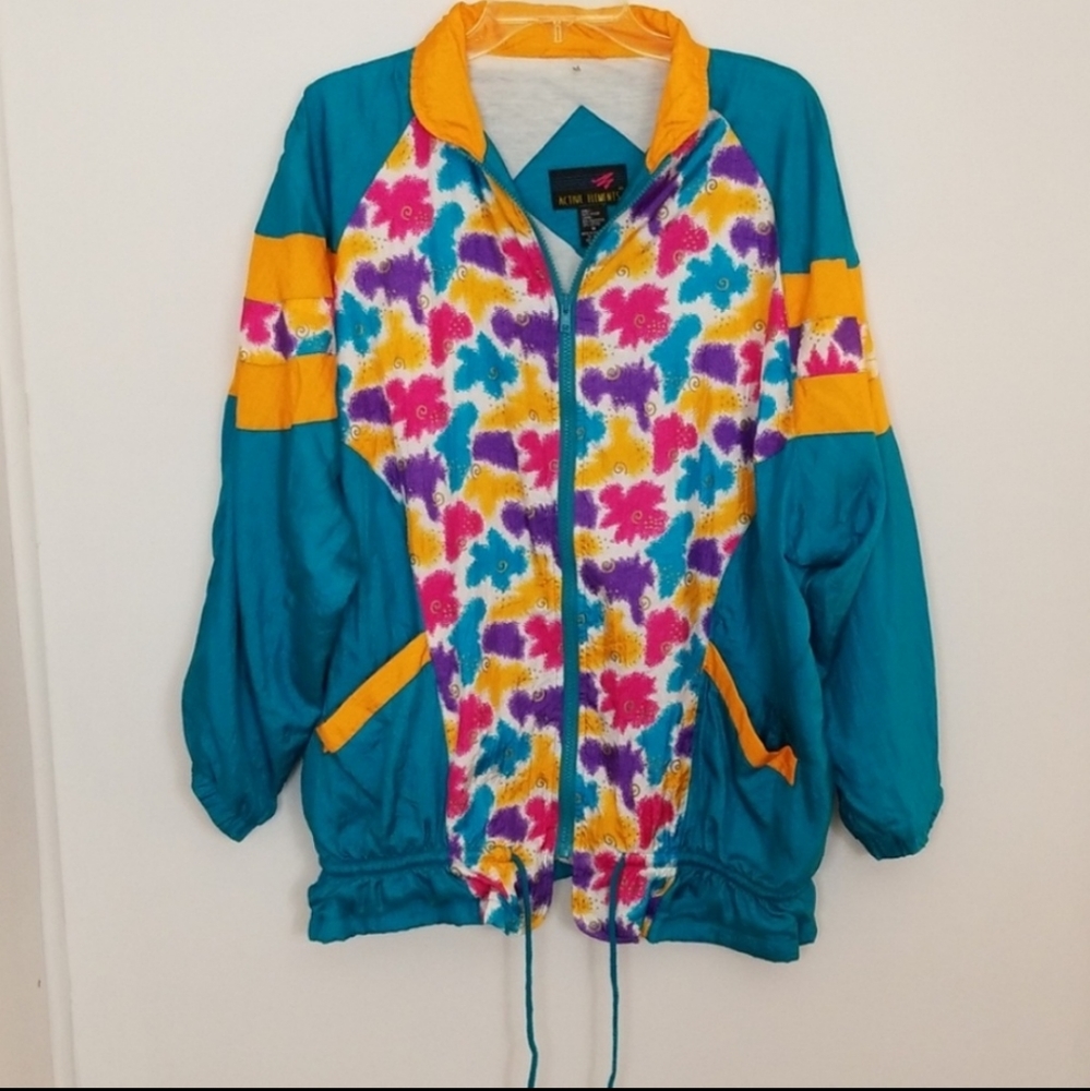 Active Elements Vintage Windbreaker. Size Medium - image 1